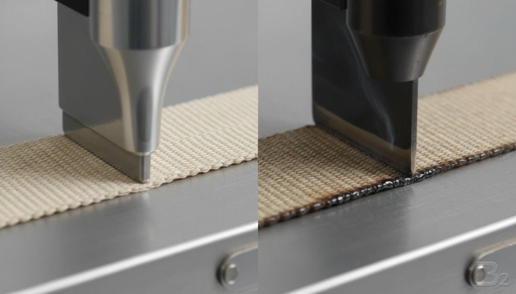 Microscope comparison of a hot cut bead vs a flat ultrasonic seal