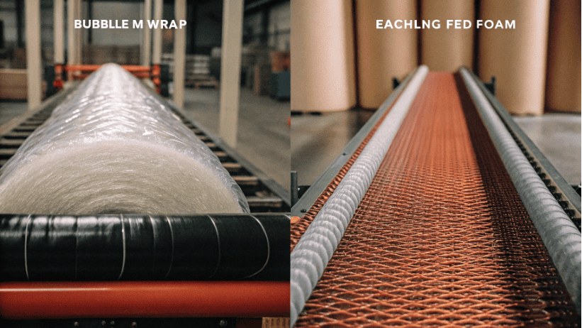 Comparison of a roller feed crushing foam vs a belt feed