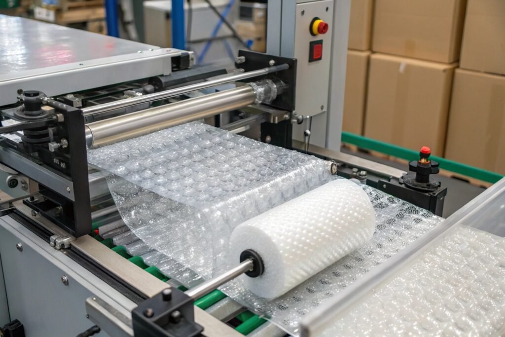 Automated packaging workstation balancing warehouse workflow and reducing labor delays