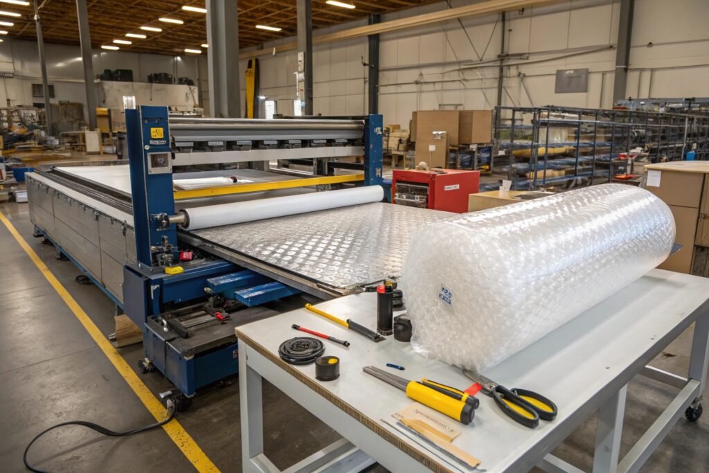 Digital counter interface for automatic packaging cutting machine
