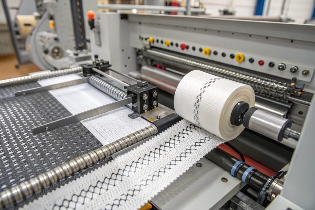 Industrial bubble wrap punching machine with precision sheeting control