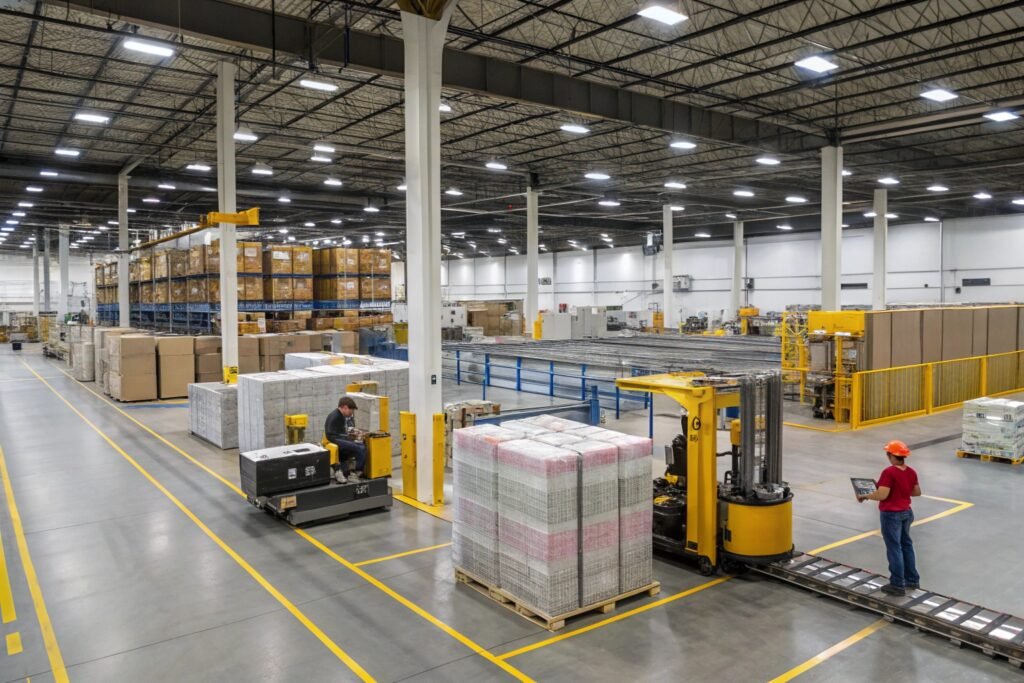 Automated bubble wrap cutting system in fulfillment center