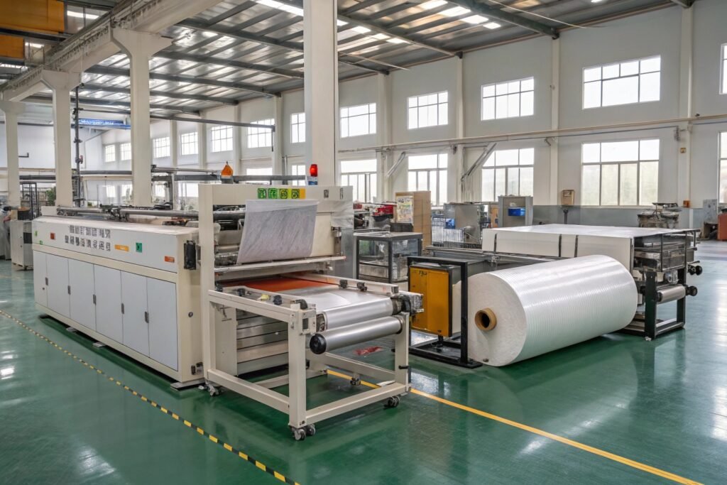 Bubble wrap roll cutting equipment for efficient packaging operations
