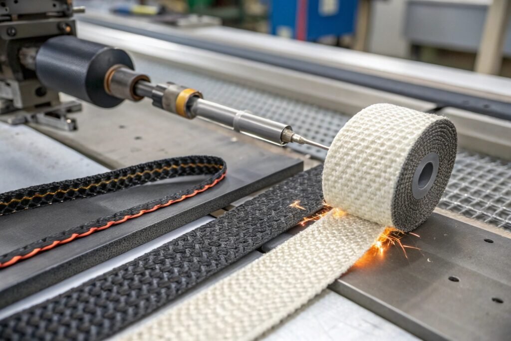 Industrial Nylon Webbing Sealing Equipment Industrial hot cutting machine sealing and joining nylon webbing for consistent manufacturing results