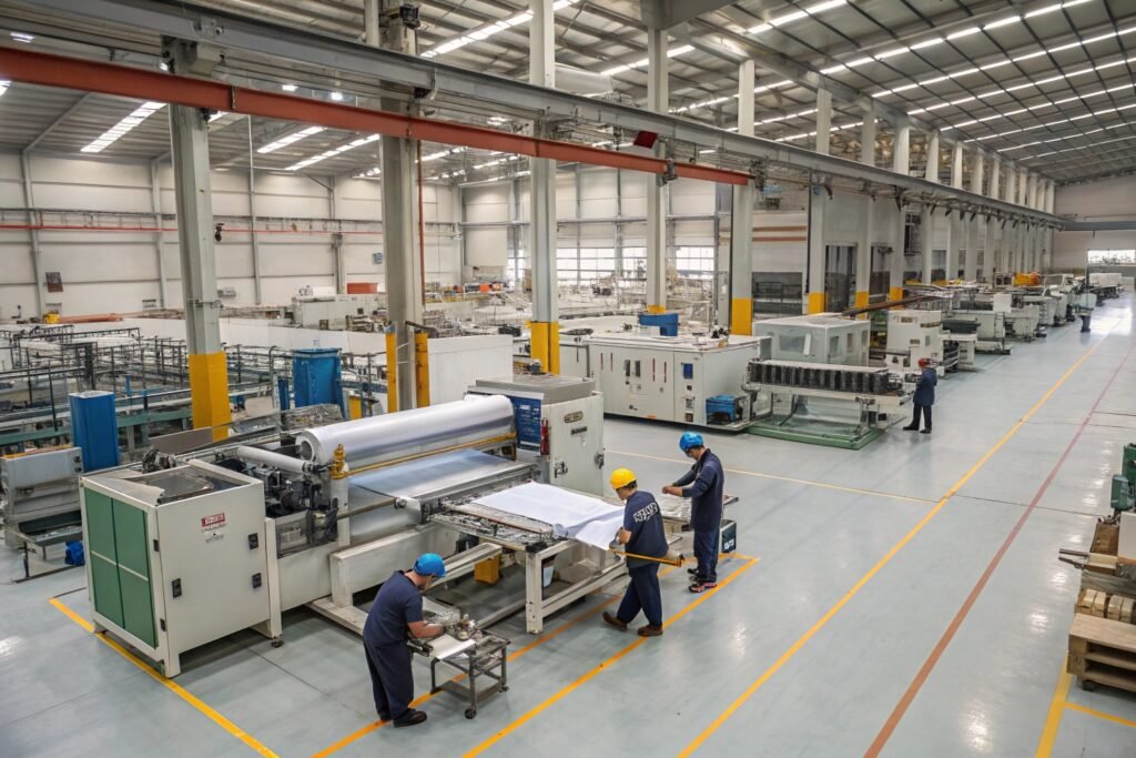 Bubble roll sheeting machine shipping and international equipment delivery process