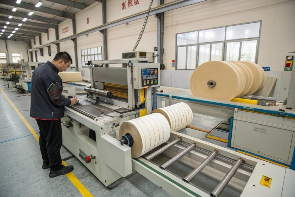 Automatic webbing tape cutting machine measuring cutting and sealing straps for industrial production