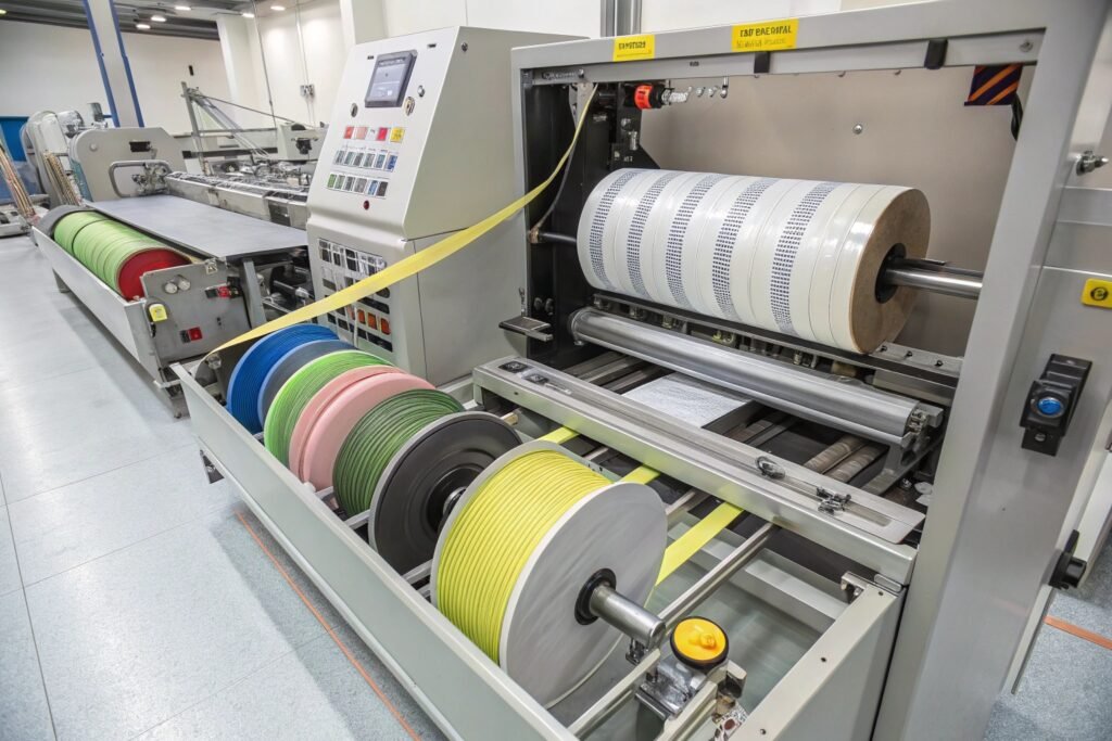 Industrial Webbing And Fabric Cutting Equipment Industrial fabric and webbing cutting equipment for high volume textile production