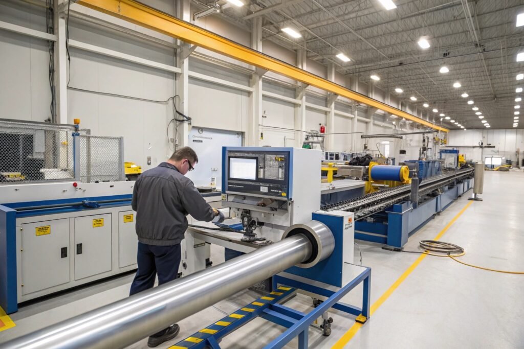 Computer tube cutting machine automatically measuring and cutting flexible plastic tubing
