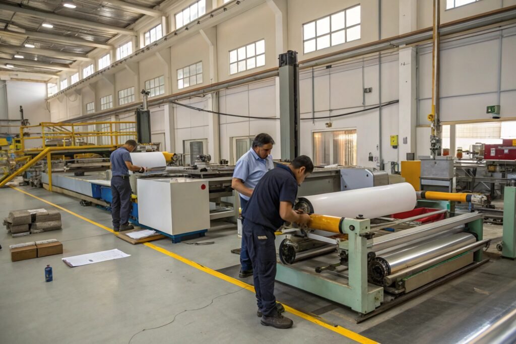 Preventive maintenance schedule for automatic roll to sheet cutting machines
