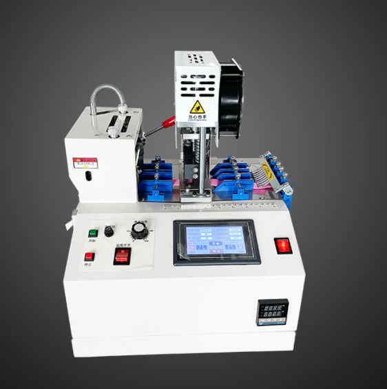 Integrated webbing cutting and hole punching machine for automated production