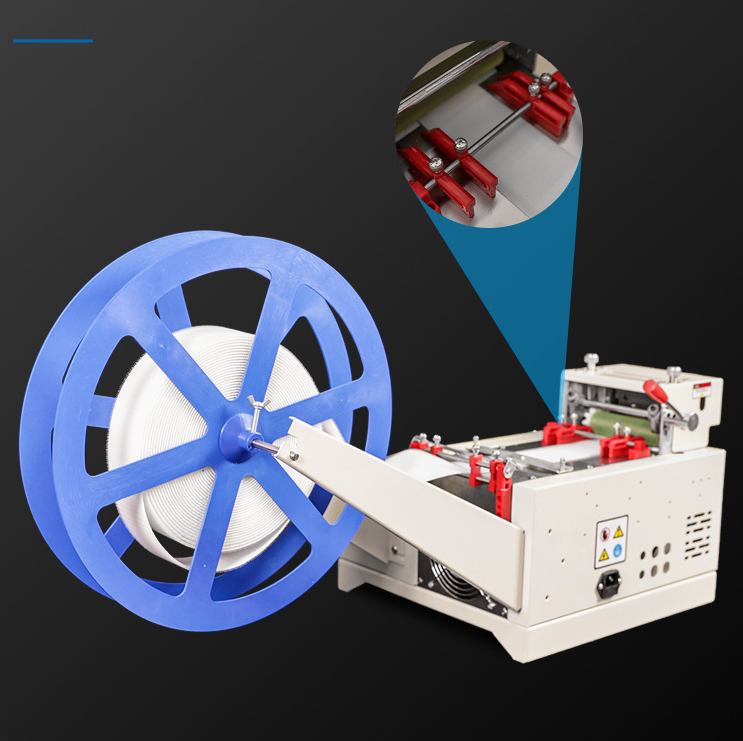 Automatic webbing angle cutting machine in factory