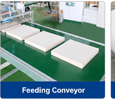 Automatic Nonwoven Paper Roll to Sheet Cutting Machine HX-1000 finished cutting result