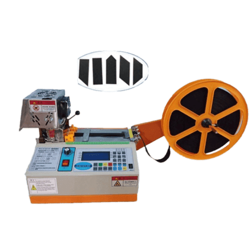 Ribbon Webbing Multi-Shape Cutting Machine HX-CHS10 automatic cutting process